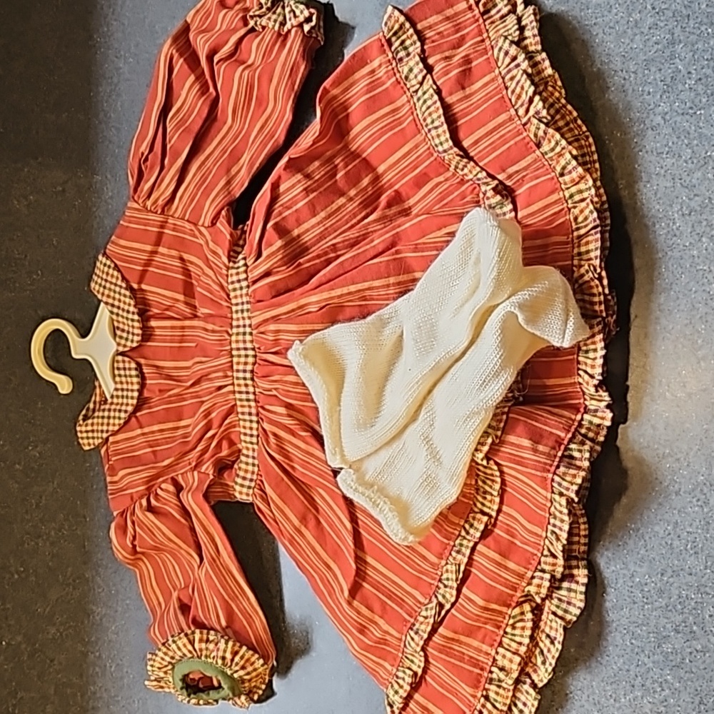American Girl Doll Addy striped dress